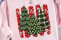 Christmas Trees PNG Sublimation Shirt De Product Image 2