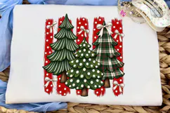 Christmas Trees PNG Sublimation Shirt De Product Image 5