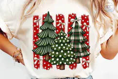 Christmas Trees PNG Sublimation Shirt De Product Image 6