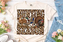 Hunting Season Deer Turkey PNG Sublimati Product Image 2