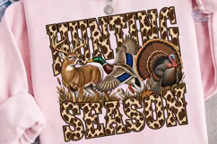 Hunting Season Deer Turkey PNG Sublimati Product Image 1