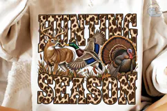 Hunting Season Deer Turkey PNG Sublimati Product Image 3
