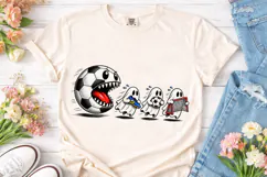 Soccer Ball Monster PNG Sublimation Desi Product Image 2