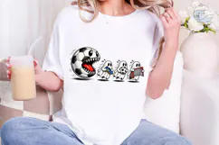 Soccer Ball Monster PNG Sublimation Desi Product Image 5