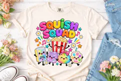 Squish Squad Cute PNG Sublimation Design Product Image 2