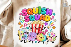 Squish Squad Cute PNG Sublimation Design Product Image 4