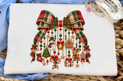 Christmas Bow Ornaments PNG Sublimation Product Image 5
