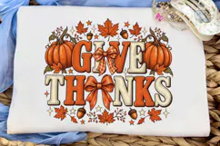 Give Thanks Pumpkin PNG Sublimation Desi Product Image 6