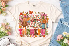 Thankful Pumpkin Turkey PNG Shirt Design Product Image 2
