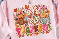 Thankful Pumpkin Turkey PNG Shirt Design Product Image 3