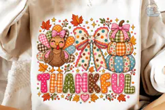Thankful Pumpkin Turkey PNG Shirt Design Product Image 4