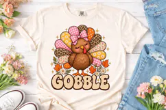 Gobble Turkey Thanksgiving PNG Sublimati Product Image 2