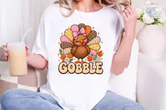 Gobble Turkey Thanksgiving PNG Sublimati Product Image 4