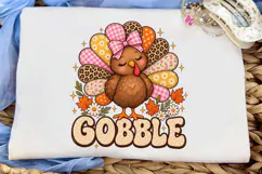 Gobble Turkey Thanksgiving PNG Sublimati Product Image 5