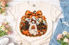 Halloween Ghost Pumpkin PNG Sublimation Product Image 2