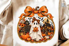 Halloween Ghost Pumpkin PNG Sublimation Product Image 3