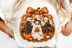 Halloween Ghost Pumpkin PNG Sublimation Product Image 6