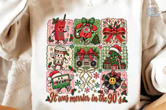 90s Nostalgia Christmas PNG Shirt Design Product Image 4