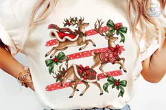 Christmas Reindeer PNG Sublimation Shirt Product Image 6