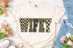 Wifey Patterned PNG Sublimation Shirt Product Image 2