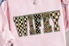 Wifey Patterned PNG Sublimation Shirt Product Image 3