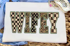 Wifey Patterned PNG Sublimation Shirt Product Image 5