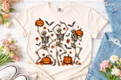 Dancing Skeletons Halloween PNG Shirt De Product Image 2