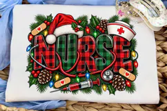 Christmas Nurse PNG Sublimation Design Product Image 6