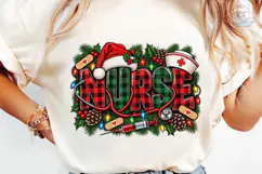 Christmas Nurse PNG Sublimation Design Product Image 1