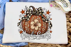 Pumpkin Season Floral PNG Sublimation De Product Image 5