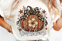 Pumpkin Season Floral PNG Sublimation De Product Image 6