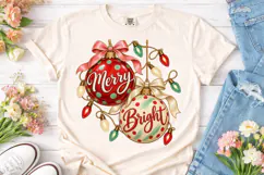 Merry Bright Christmas Ornaments PNG Sub Product Image 2