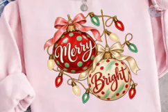 Merry Bright Christmas Ornaments PNG Sub Product Image 3