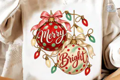Merry Bright Christmas Ornaments PNG Sub Product Image 4