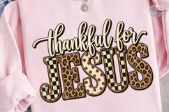 Thankful for Jesus PNG Sublimation Desig Product Image 3