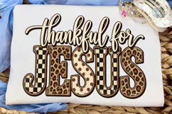 Thankful for Jesus PNG Sublimation Desig Product Image 5
