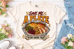 Save Me A Plate PNG Sublimation Design Product Image 2