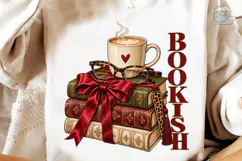 Bookish Coffee PNG Sublimation Design Product Image 4