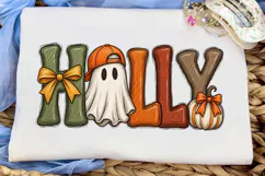 Hallowe'en Vibes Ghost Pumpkin PNG Shirt Product Image 5