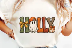 Hallowe'en Vibes Ghost Pumpkin PNG Shirt Product Image 6