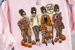 Dead Tired Skeleton PNG Sublimation Desi Product Image 1