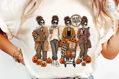 Dead Tired Skeleton PNG Sublimation Desi Product Image 6