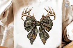 Camo Deer Antlers Bow PNG Sublimation Product Image 3