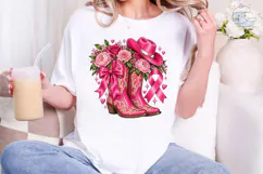 Cowboy Boots Flowers PNG Sublimation Des Product Image 4