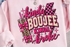 Kinda Broke Kinda Booze PNG Sublimation Product Image 3