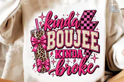 Kinda Broke Kinda Booze PNG Sublimation Product Image 4