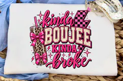 Kinda Broke Kinda Booze PNG Sublimation Product Image 5