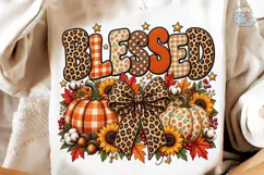 Blessed Fall Pumpkin PNG Sublimation Des Product Image 3