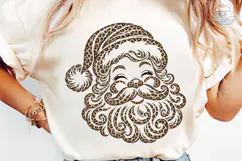 Leopard Santa Claus PNG Sublimation Desi Product Image 6