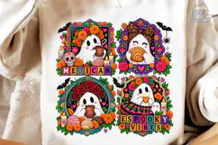 Mexican Spooky Vibes PNG Sublimation Des Product Image 4